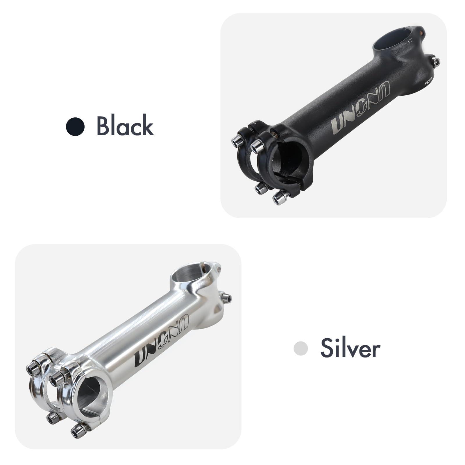 DJC Components DJC Stem Bike Ultralight 7 Degree 17 Degree 35 Degree MTB Road Stem Balance Bike for Fork 28.6 25.4MM 60-130MM Mountain MTB Bicycle Kalloy Matte Black/Glossy Silver (1# Matte Black, 35 Degree-90mm)