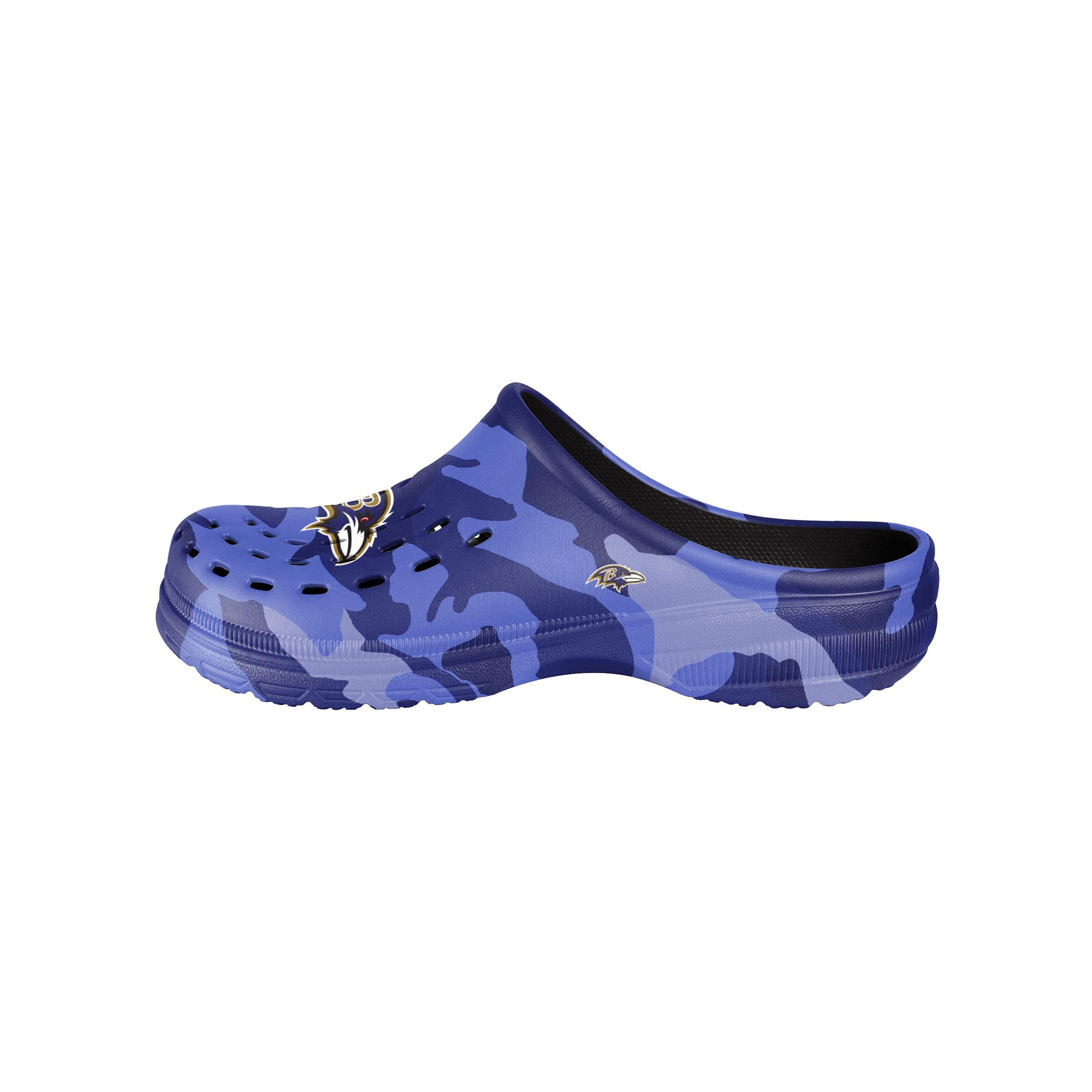 FOCO FOCO mens Nfl Team Logo Garden Water Sandals Shoes Slipper Clogs, Tonal Camo, 13-14 US