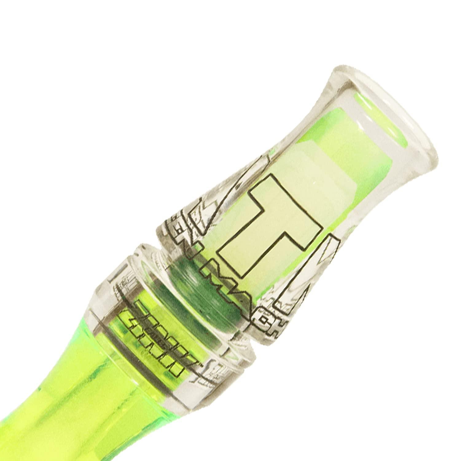 Zink Zink ATM Green Machine Polycarbonate Double Reed Durable Hunting Waterfowl Duck Game Call - Huge Range of Tones with Great Bottom-End Sound, Lemon Drop