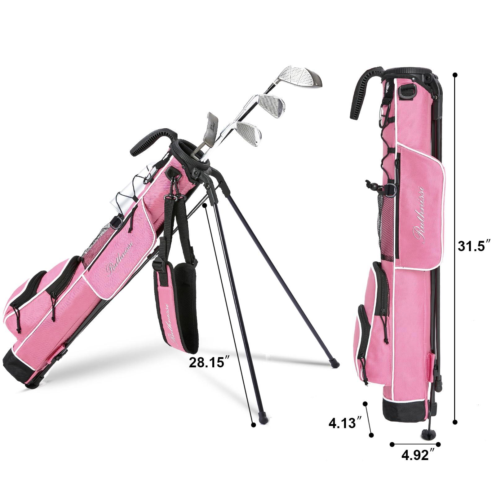 RUTHNISSI RUTHNISSI Golf Stand Bag, Lightweight Golf Easy Carry Bag with Padded StrapDurable Pitch n Putt Golf Bag, Practice Ranger Sunday Golf Bag for Men&Women