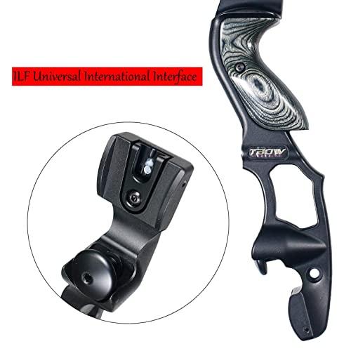 TBOW TBOW 62 ILF Recurve Bow with Gordon Limbs 30-60Lbs for Adult Archery Competition Athletic Right Hand (50Lbs)