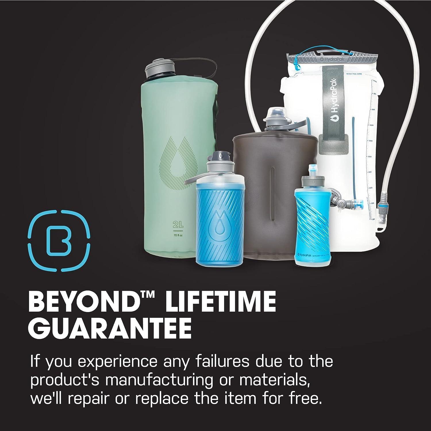 HydraPak HydraPak Recon Twist & Sip - Wide Mouth Recycled Plastic Water Bottle (24oz or 32oz) - Eco Friendly, BPA Free, Easy Carry, 500ml/17oz (2-Pack), Confetti