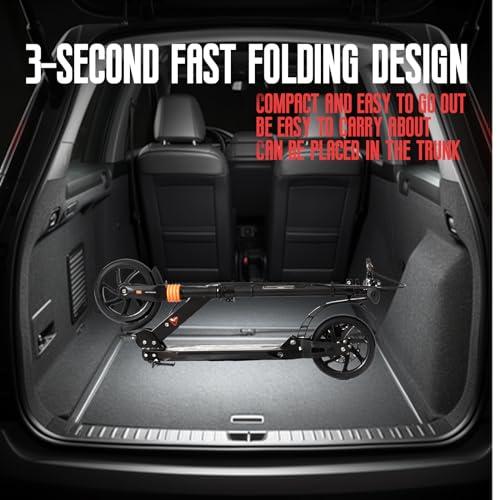 GLDDFDG GLDDFDG Scooter for Adults and Teens- Adjustable Height, Kids Scooter, Folding Scooter, Teens & Adults, Lightweight, Aluminum,Indoor and Outdoor Scooters for Children 6-12 Years Old