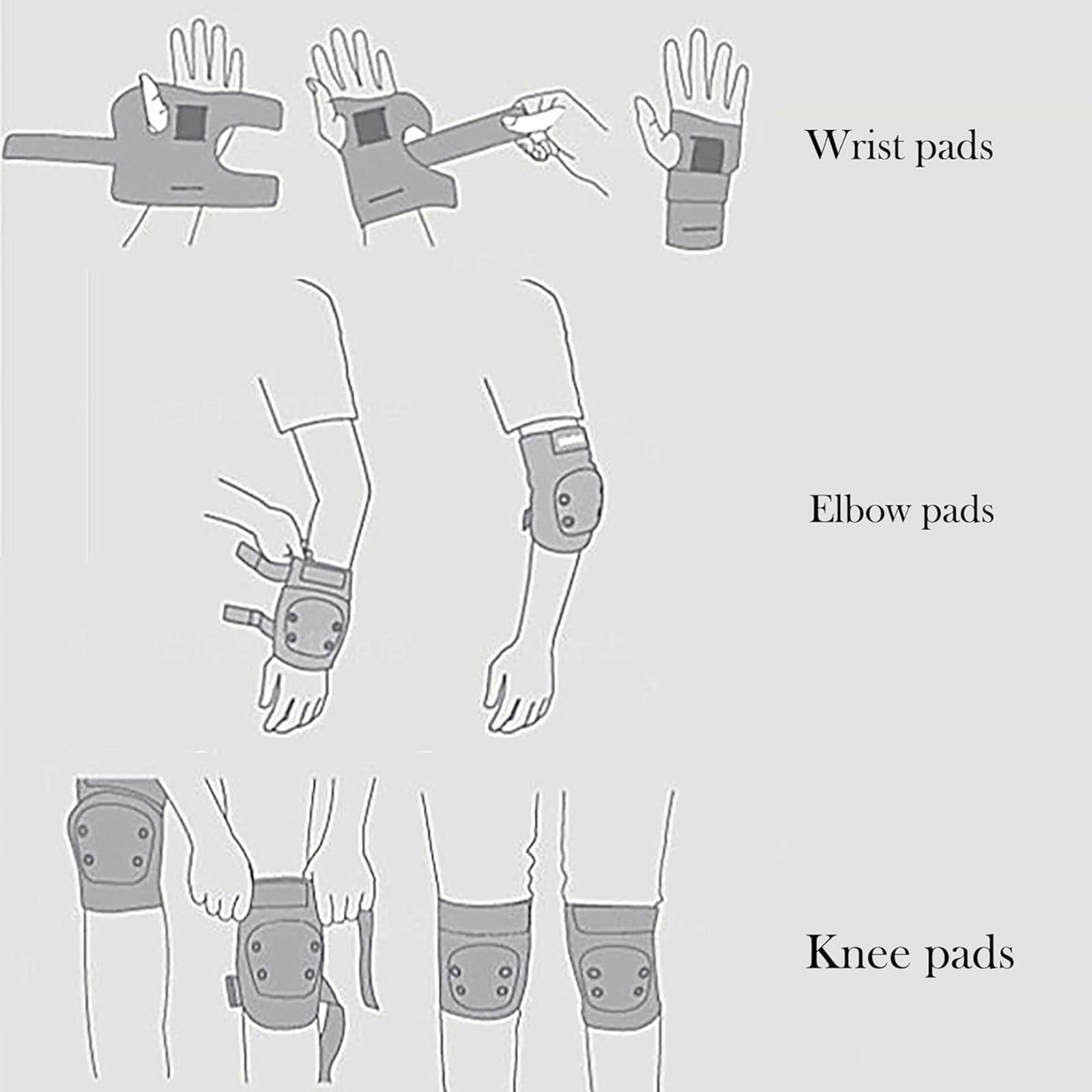 ETWTOTOYO ETWTOTOYO Knee Pads for Kids Toddler 3-7 Years knee and elbow pads for kids Protective Gear for Skateboarding Pads Cycling Skating Scooter