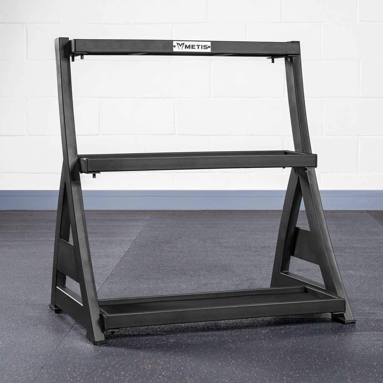 METIS METIS 3 Tier Kettlebell Rack - Gym Set Storage Rack (Neoprene Kettlebell Set + Rack)
