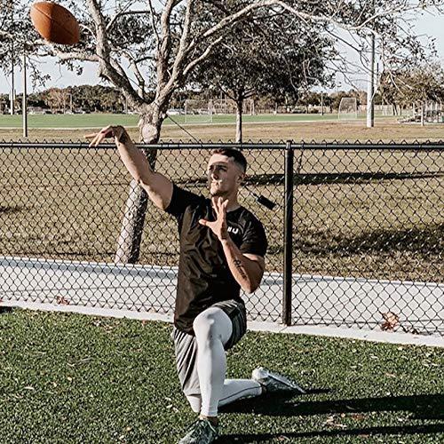 Fantom Fantom Throw Football Trainer - Direct Return Football Trainer - Practice Throwing & Catching Indoors/Outdoors (Mini/Pee-Wee (Pee-Wee - Ages 7-10+))