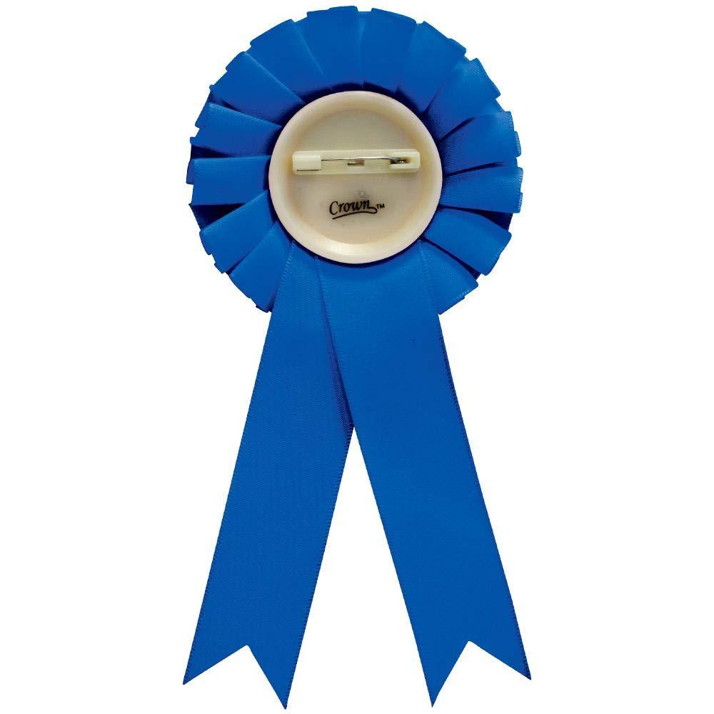 Crown Awards Dancing Blue Rosette Ribbon, Jazz/Tap Dance Trophy Ribbon Award Prize, 50 Pack