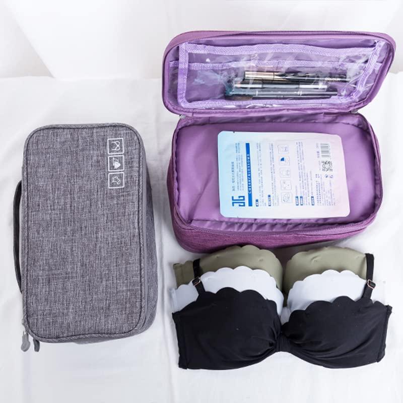 LYBLY Travel Bra Underwaer Organizer, Bra and Underwear Organizer Travel Bag Large Capacity Travel Bra Organizer Travel Underwear Organizer for Underwear Women Travel/519 (Color : Black, Size : Large)