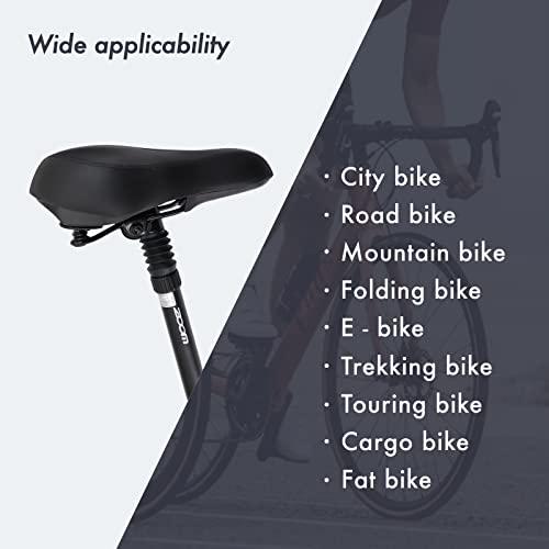 DJC Components DJC Suspension Seatpost Straight Pillar Headless Bike Seat Post Shock Absorber for City Bike MTB 25.4 27.2 28.6 30.4 30.9 31.6mm(28.6mm Black)