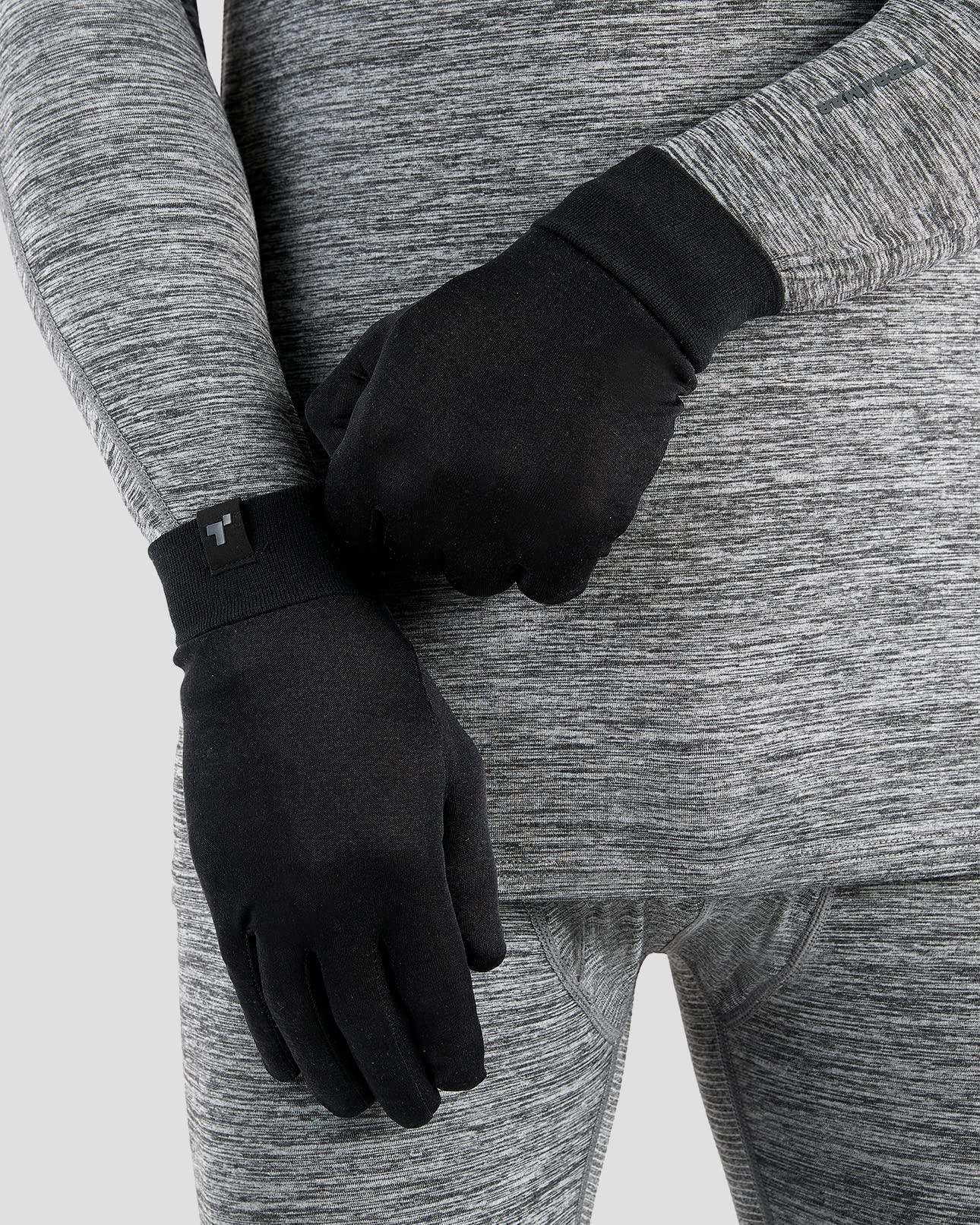 Terramar Terramar Adult Thermasilk Ultra-Thin Performance Liner Gloves, Black, X-Large (9.5-10), SL2107