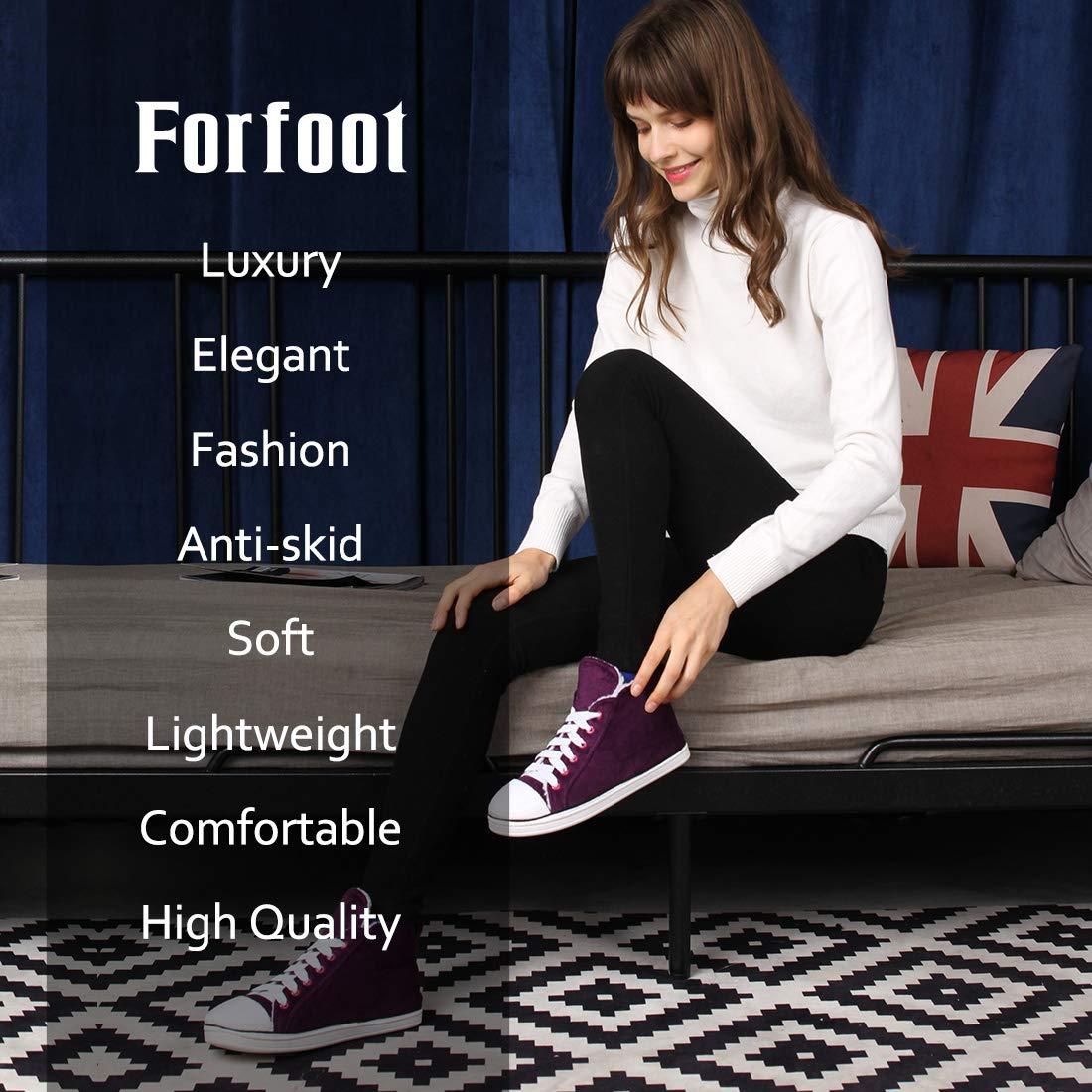 Forfoot Forfoot Indoor House Soft Slipper Boots, Winter Warm Boot Slippers Home Shoes Bedroom Slippers Dark Grey US Women Slippers Booties 8