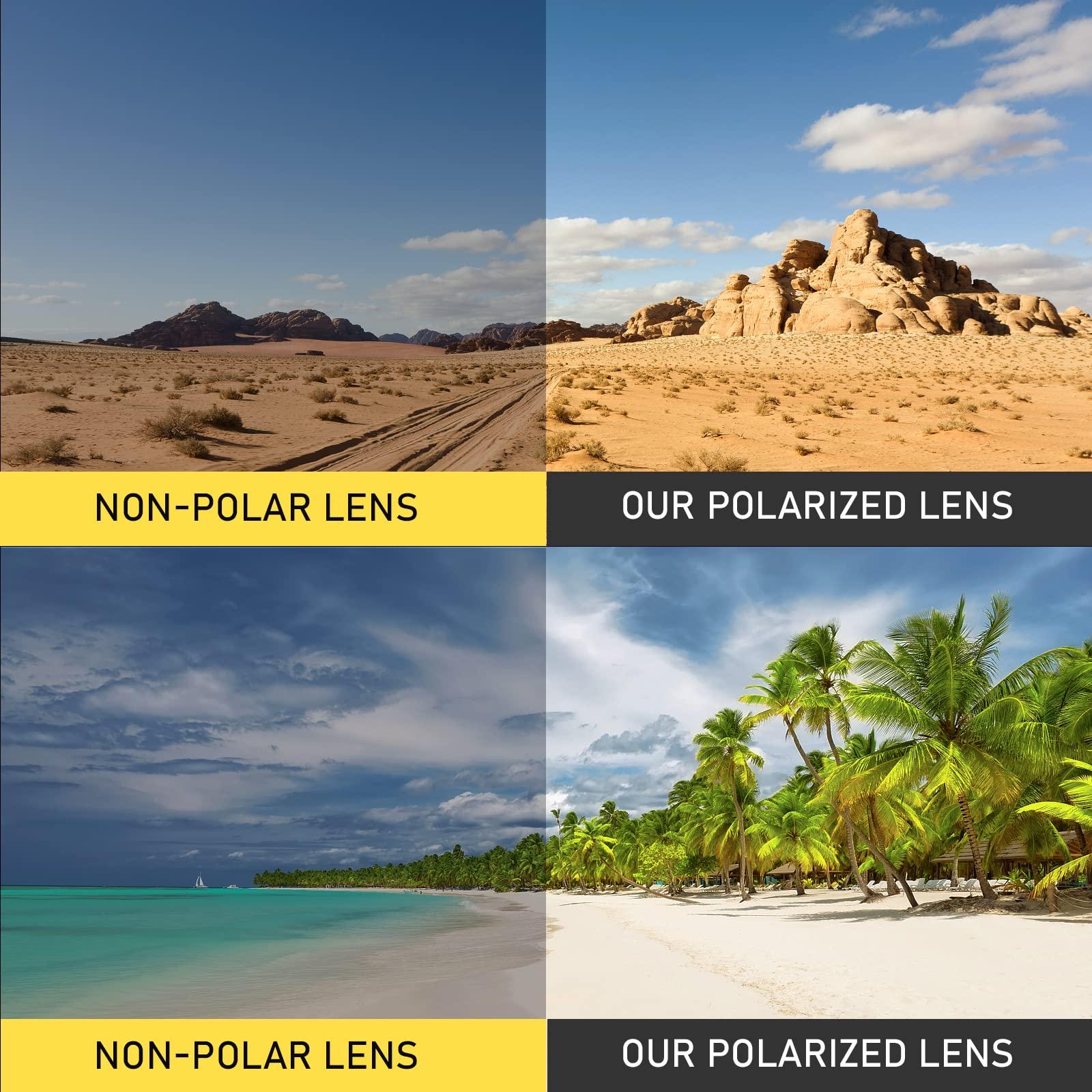 SUNOVELTIES SUNOVELTIES 3 Pcs Black Polarized Sunglasses Mens/Women Sport Glasses UV400 Driving Fishing Running Cycling Shades Sun Glasses