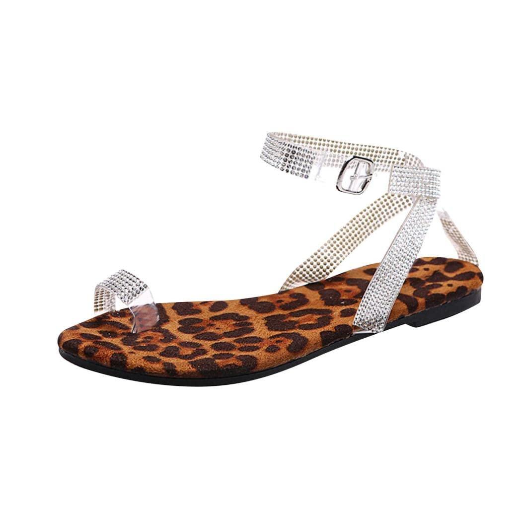 ZBYY ZBYY Sandals for Women Flat,Summer Clip Toe Flip Flops Boho Casual Flat Slippers Beach Dressy Shoes Travel Slipper