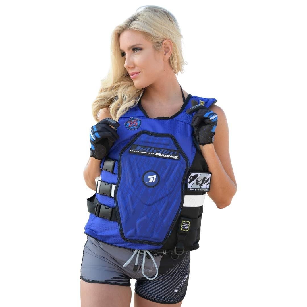 Jettribe Jettribe RS-25P Side Entry Impact Vest - Customizable 25th Anniversary Edition - Premium PWC Jet Ski Ride & Race Comp Boating Vests for Ultimate Performance with Style and Safety - Blue (XXS/XS)