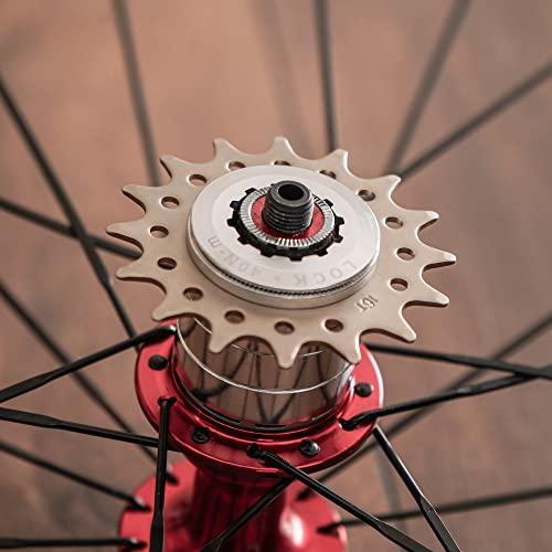 CyclingDeal CyclingDeal Conversion Kit Fixie Bike Single Speed Compatible with Shimano Sram Cassette Freewheel Hub Adaptor - for Mountain and Road Bike Gear Cog Spacers 13 Teeth