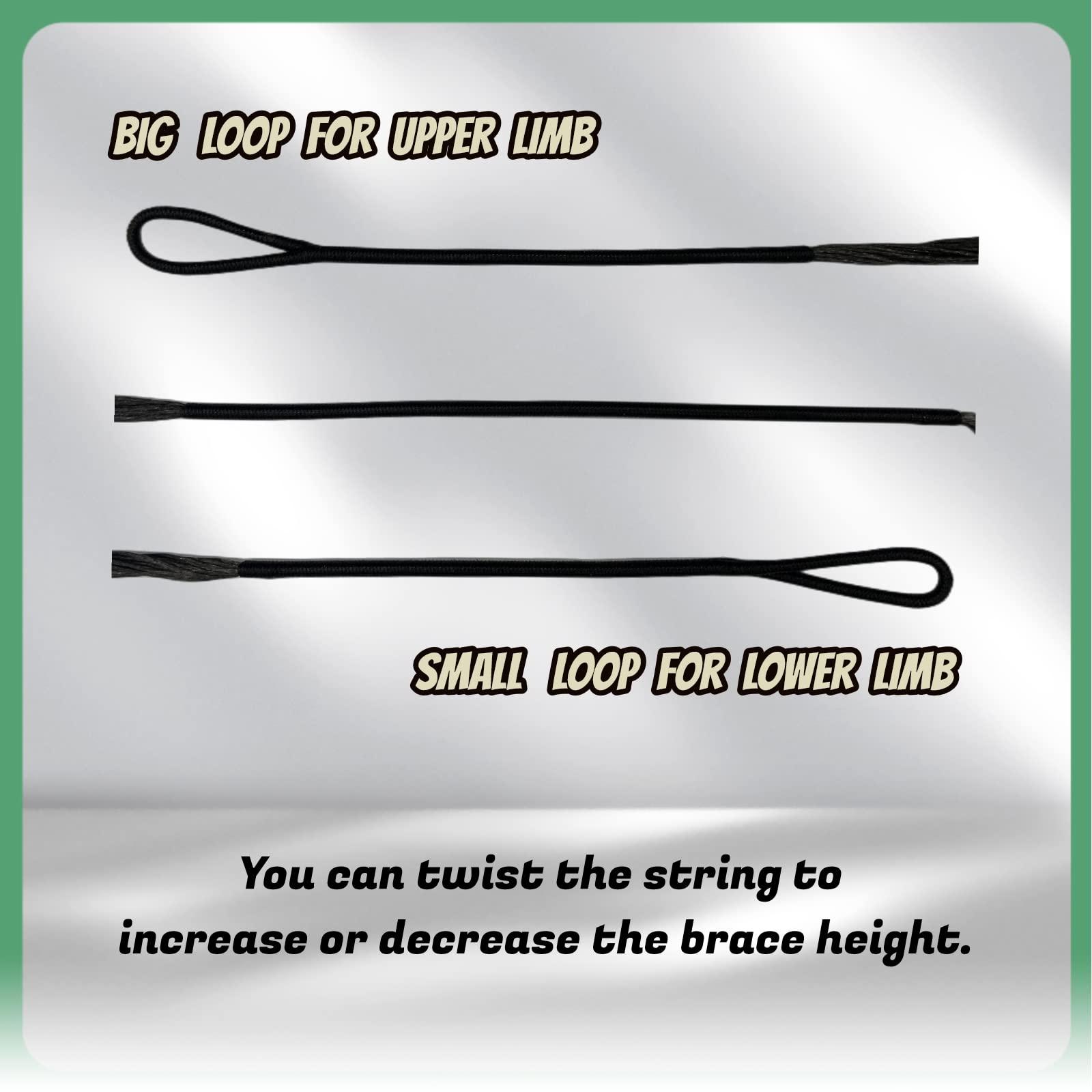 DEERACE DEERACE Traditional Recurve Bow String, AMO 58' (Actual Length 54'), 16 Strands (Recommended for up to 65 lbs)