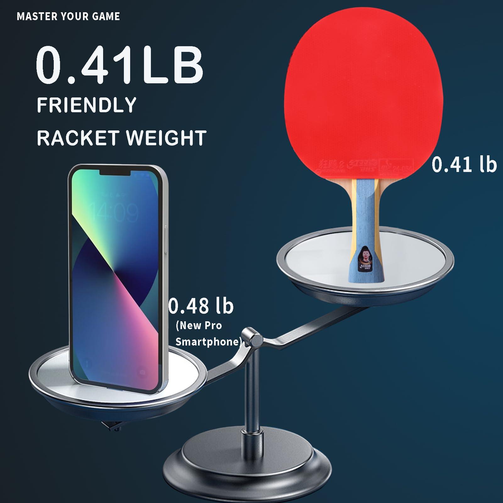 AMIRDE Double Happiness DHS Ping Pong Paddles Professional Table Tennis Racket with Carrying Case - ITTF Approved Rubber for Tournament Play (6002-Shakehand-Red)