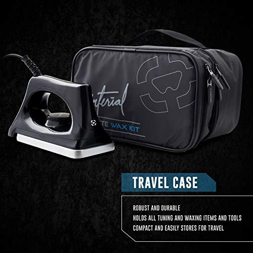 Winterial Winterial Snowboard and Ski Tuning Kit, with Iron, All-Temp Snowboard Wax, Angled Edge Tuner File, PTEX Rods and Wax Apron