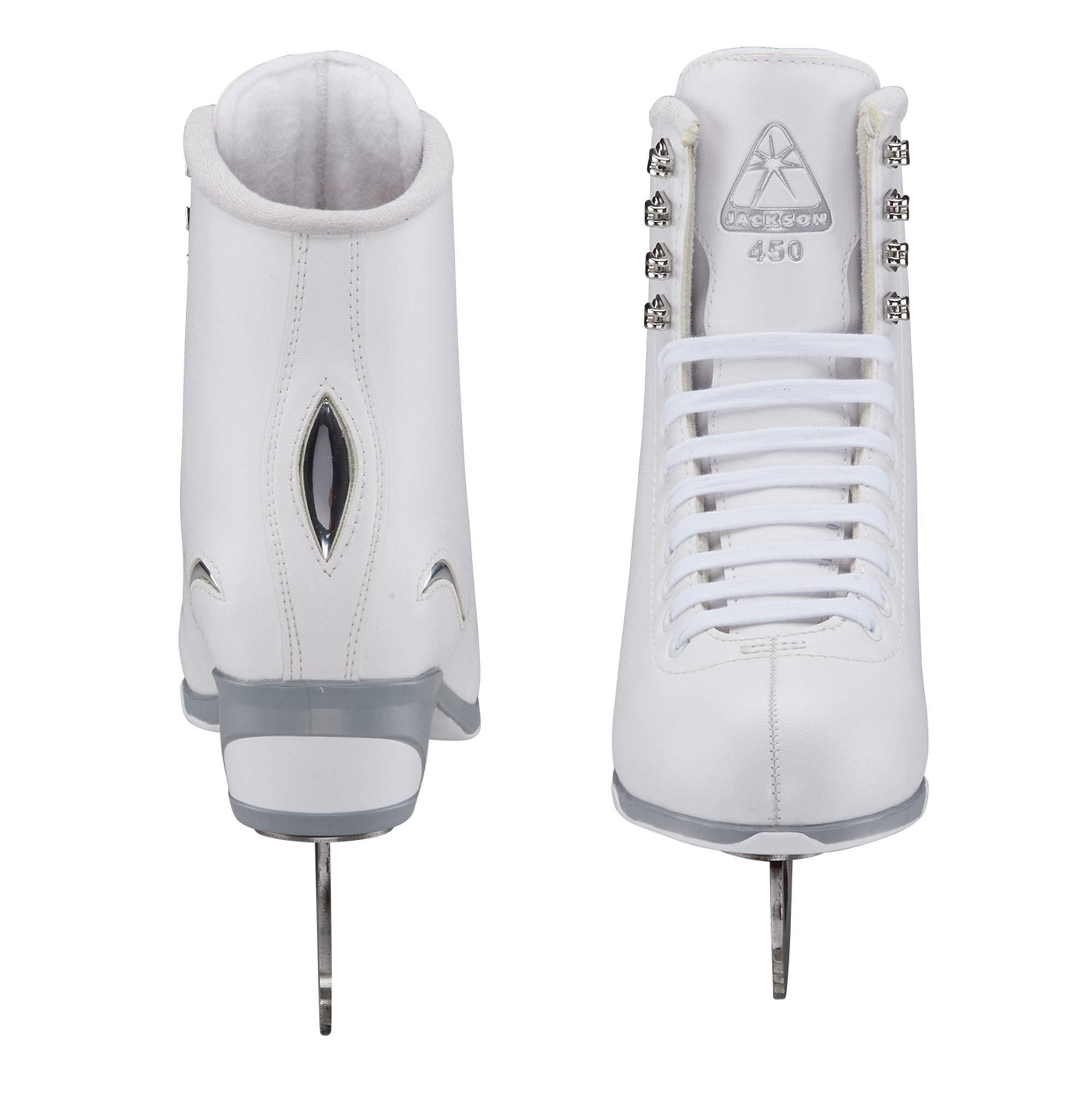 SKATE GURU Jackson Ultima Figure Ice Skates Finesse JS451 / Medium to Wide/Kids 3 Bundle with Guardog Skate Guards