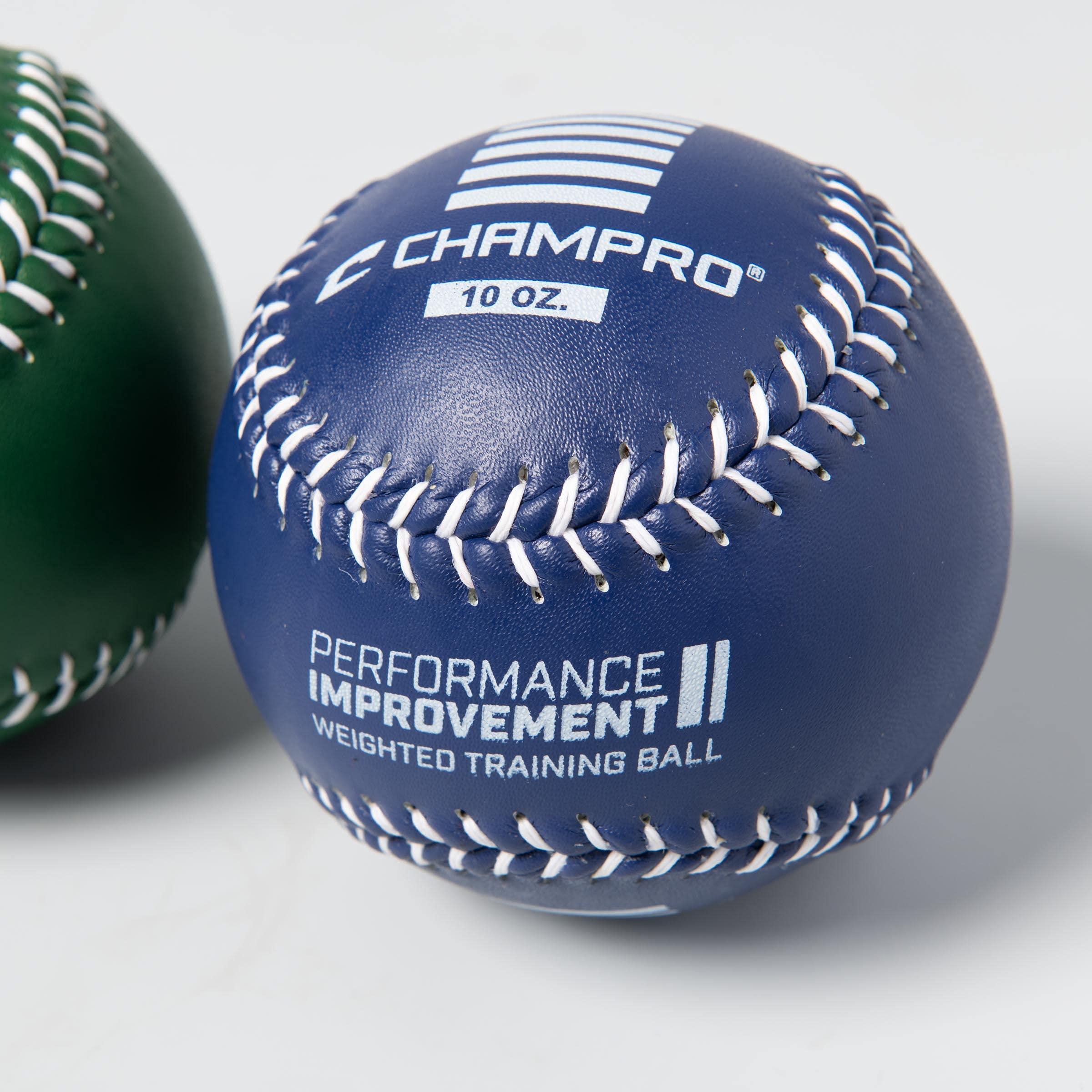 CHAMPRO CHAMPRO Weighted Training Softball Set GREEN, BLUE ,12-Inch