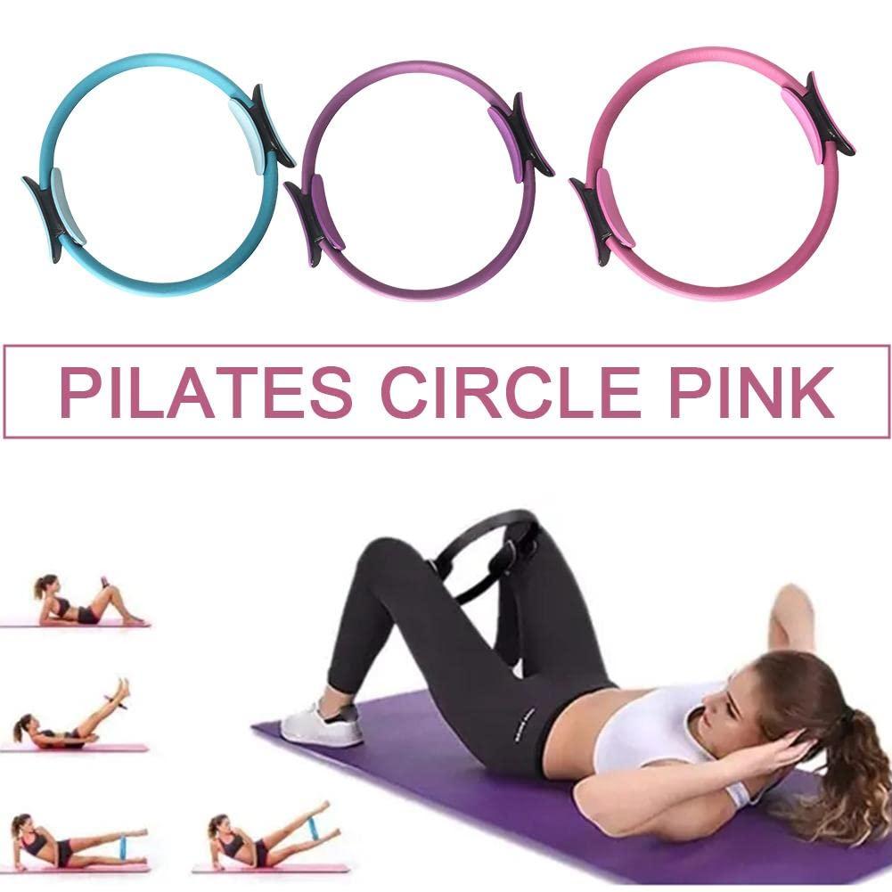 Generic Pilates Ring Circle Yoga Ring,Pilates Equipment for Toning Thighs Abs and Legs,Exercise Rings Workout Rings Fitness Ring