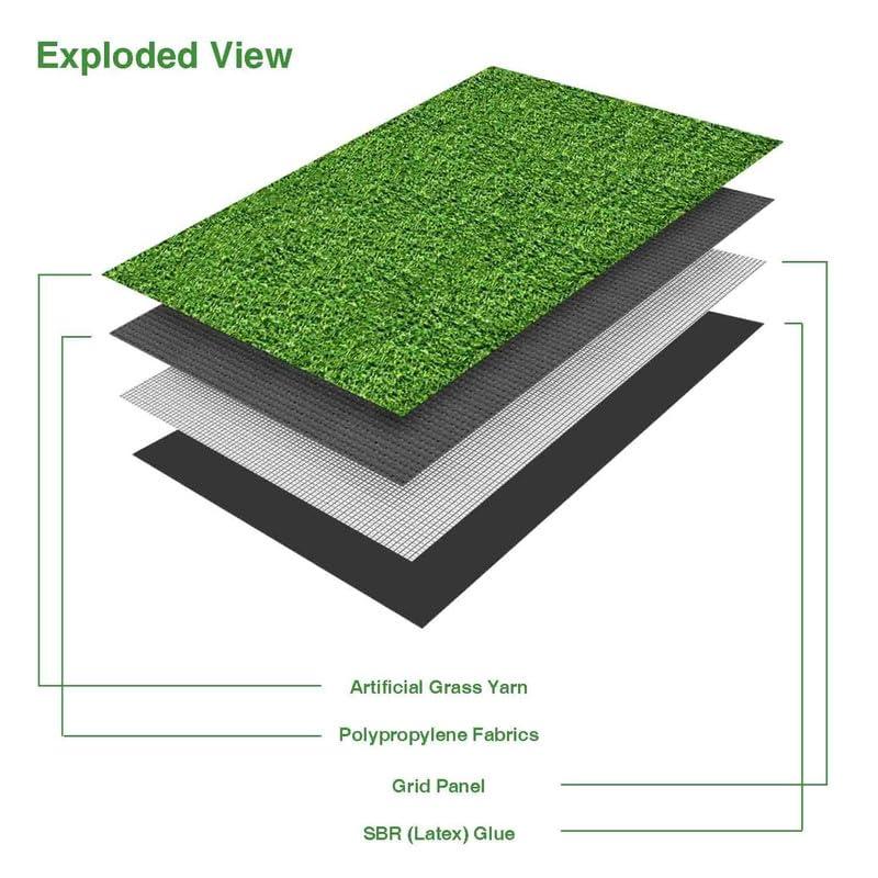 Fas Home Golf Putting Green Turf (0.47\" Custom Size) 7FTx44FT Multi-use Artificial Grass Rug Indoor/Outdoor Carpet, Golf Hitting Practice Mat at Home,Fake Grass Landscape for Dcor