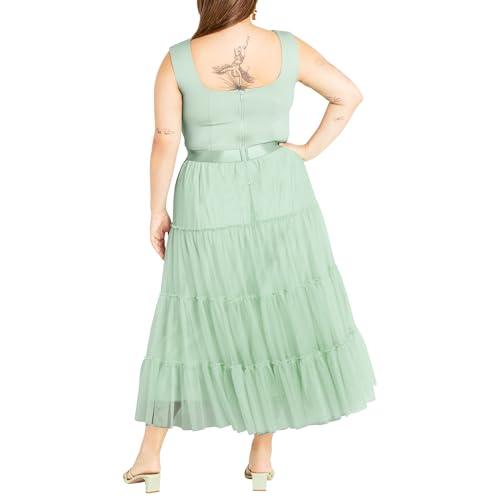 City Chic City Chic Women's Apparel Women's City Chic Plus Size Dress Sherie, Minty