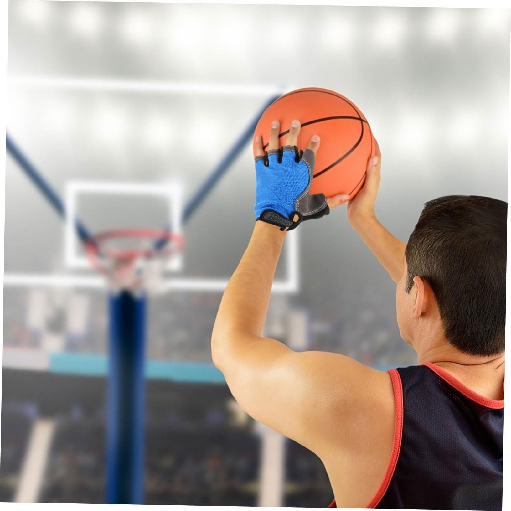 KOMBIUDA KOMBIUDA 1 Pair Basketball Training Gloves Gloves Basketball Control Gloves Basketball Gloves for Dribbling Small Children\'s Gloves Children Ball Handling Gloves Plastic Black