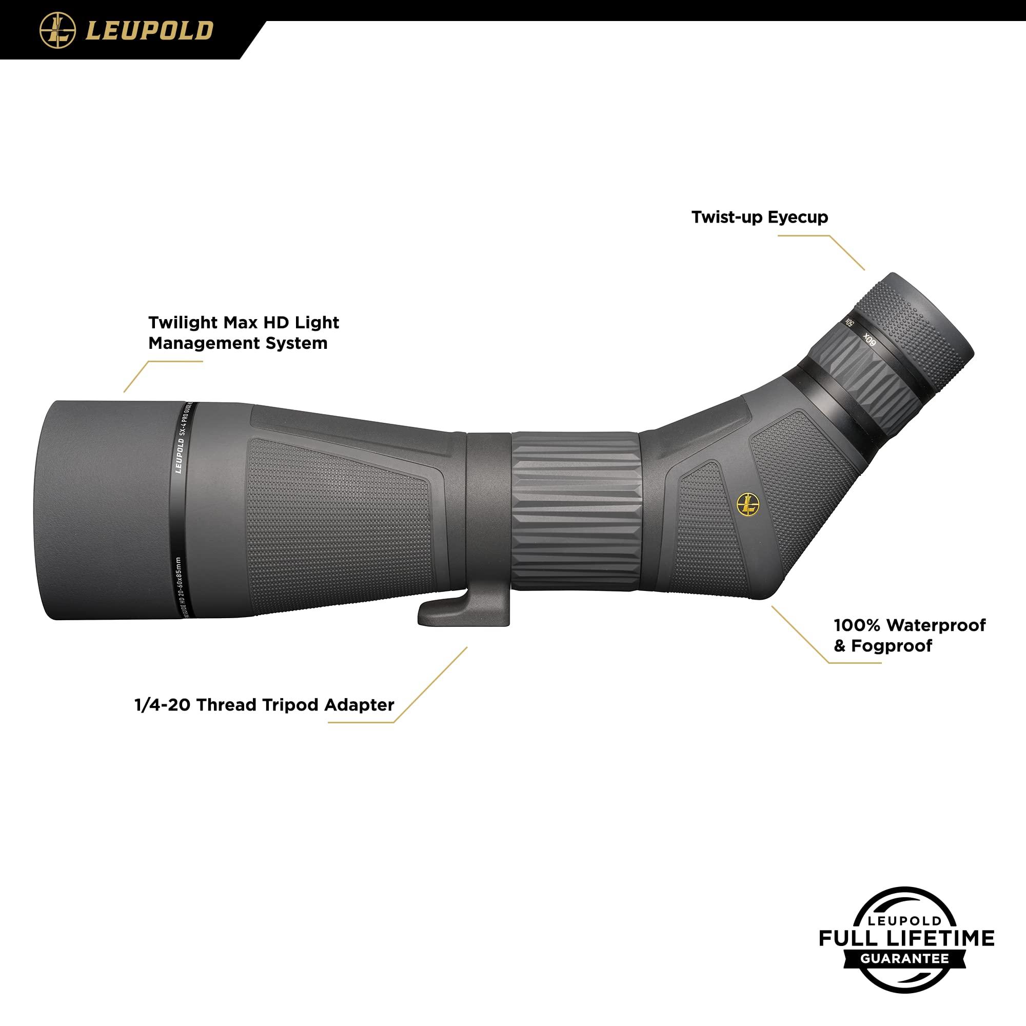 Leupold Leupold SX-4 Pro Guide HD 20-60x85mm Spotting Scope - Angled Eyepiece