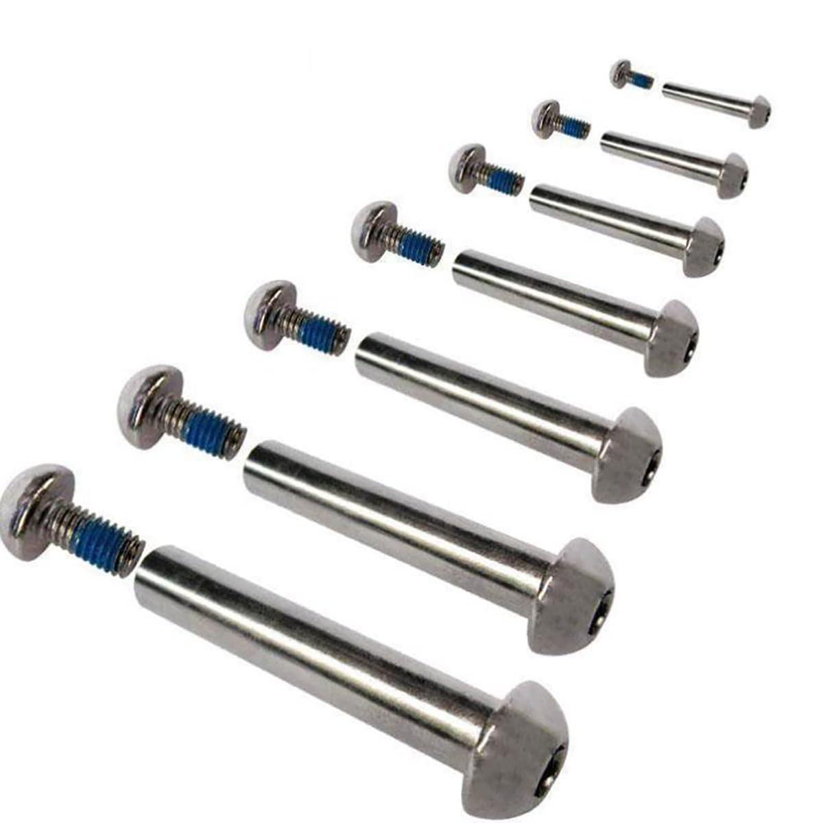 KTKEET Mountain Bike Shock Absorber Screw 21-86MM Bike Full Suspension Absorber Bolts Rear Shock Screws 2/4/10 PCS M8 Steel Strong Screws for E-bike,Scooter,Folding Bike (2PCS,38mm)