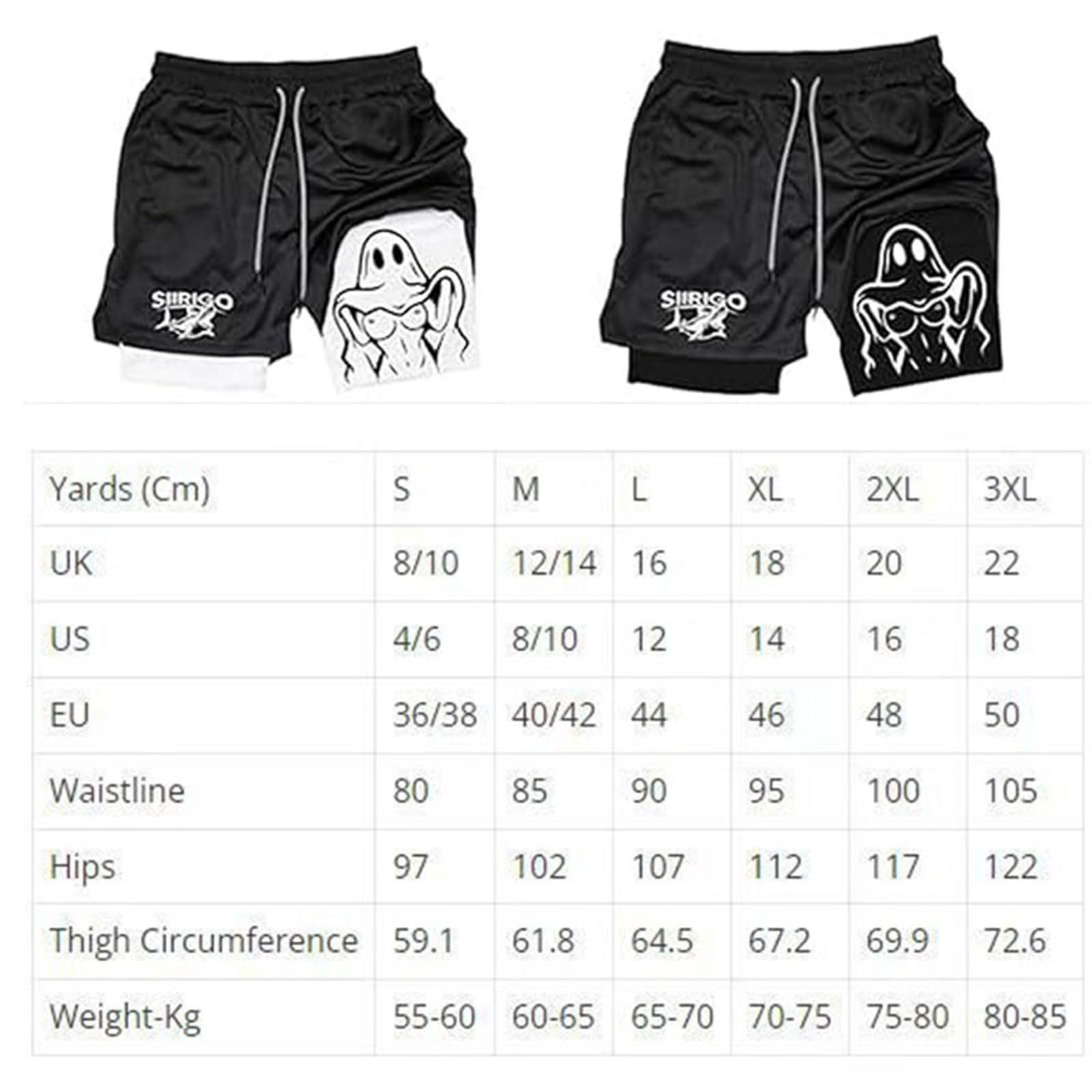 NineFit Basics NineFit Basics Siirigo Shorts Men, Sexy Boobs Graphic Print Gym Performance Shorts, Running Shorts with Phone Pocket (M,E-3), Medium