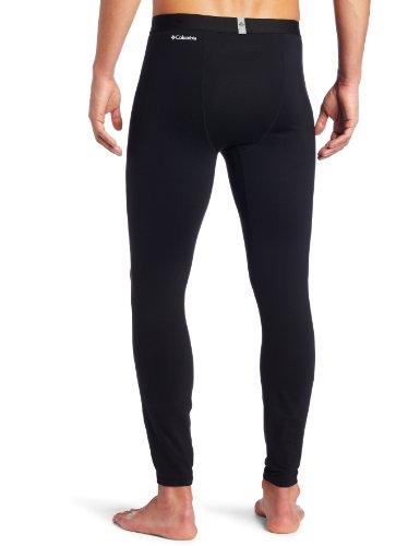 Columbia Columbia Men\'s Baselayer Midweight Tight Bottom with Fly (Small, Black)