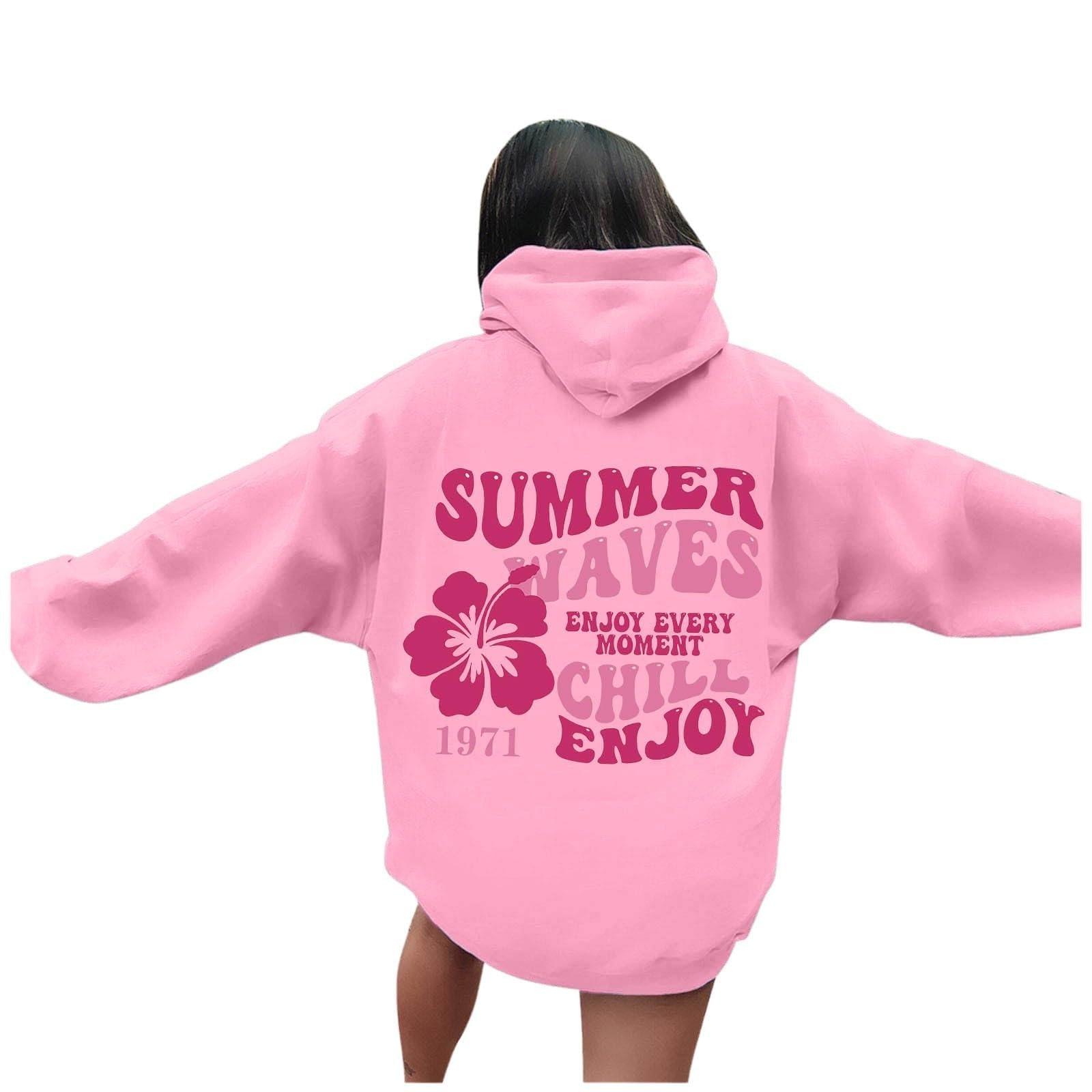 Generic Generic Pink Palm Puff Hoodie Hoodies For Teen Girls Pink Palm Puff Sweatshirts For Teen Girls My Recent Orders, Small