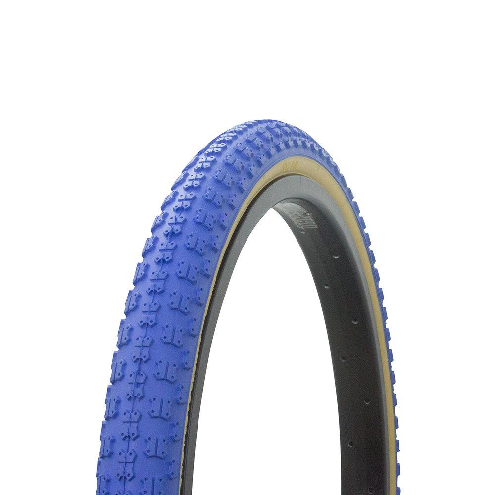 Fenix Cycles Bicycle Tire Wanda 20\" x 1.75\" Comp3 Thread Gum Sidewall. Bike tire, (Blue)