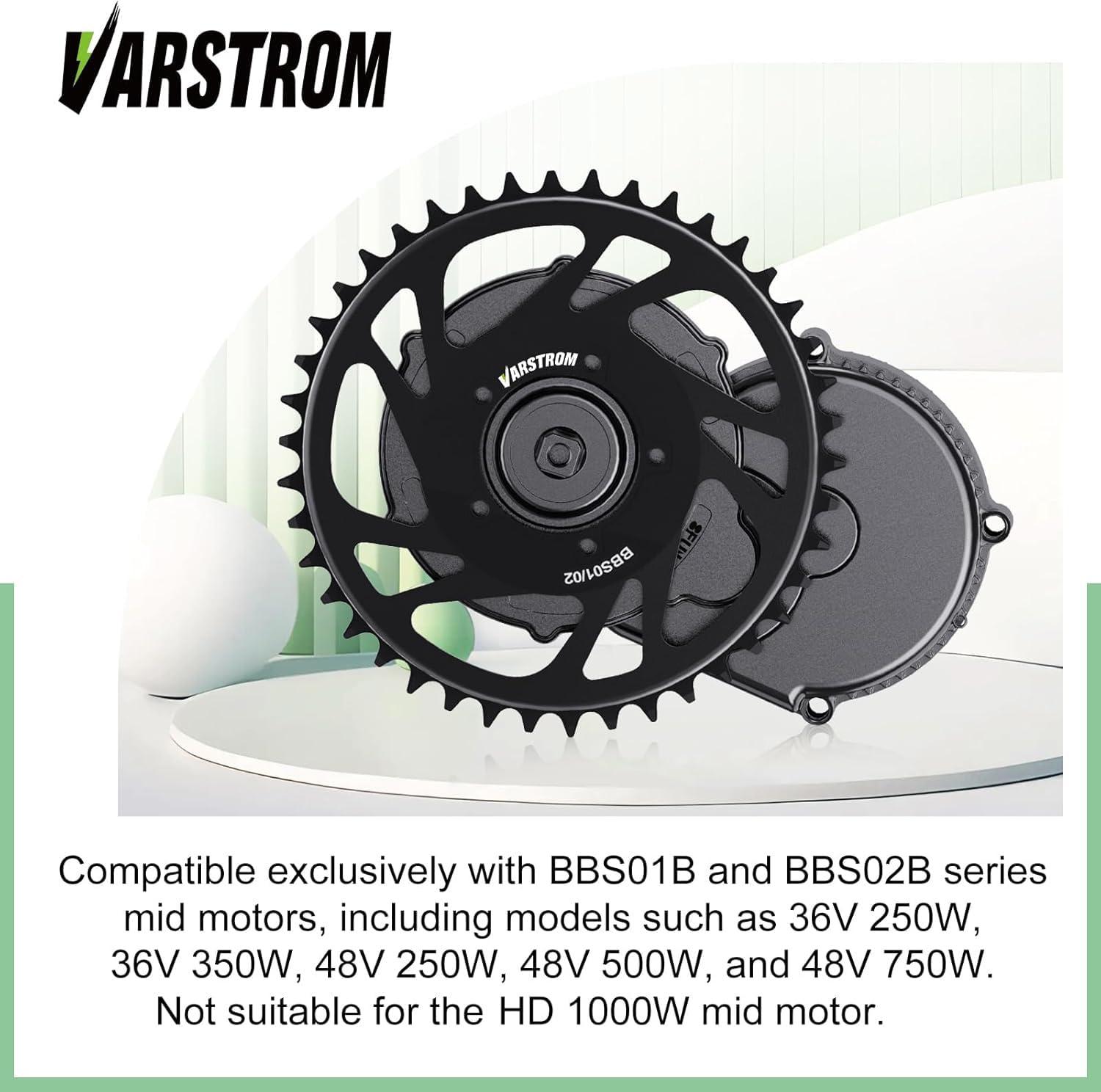 Varstrom Varstrom Chainring for BAFANG Mid Motor - 42T 16.5mm Offset Sprocket for BBS02B BBS01B Mid Drive Kit, Chain Ring for Electric Bike Conversion Kit BBS02 BBS01, Ebike Part for 8fun 250W 350W 500W 750W