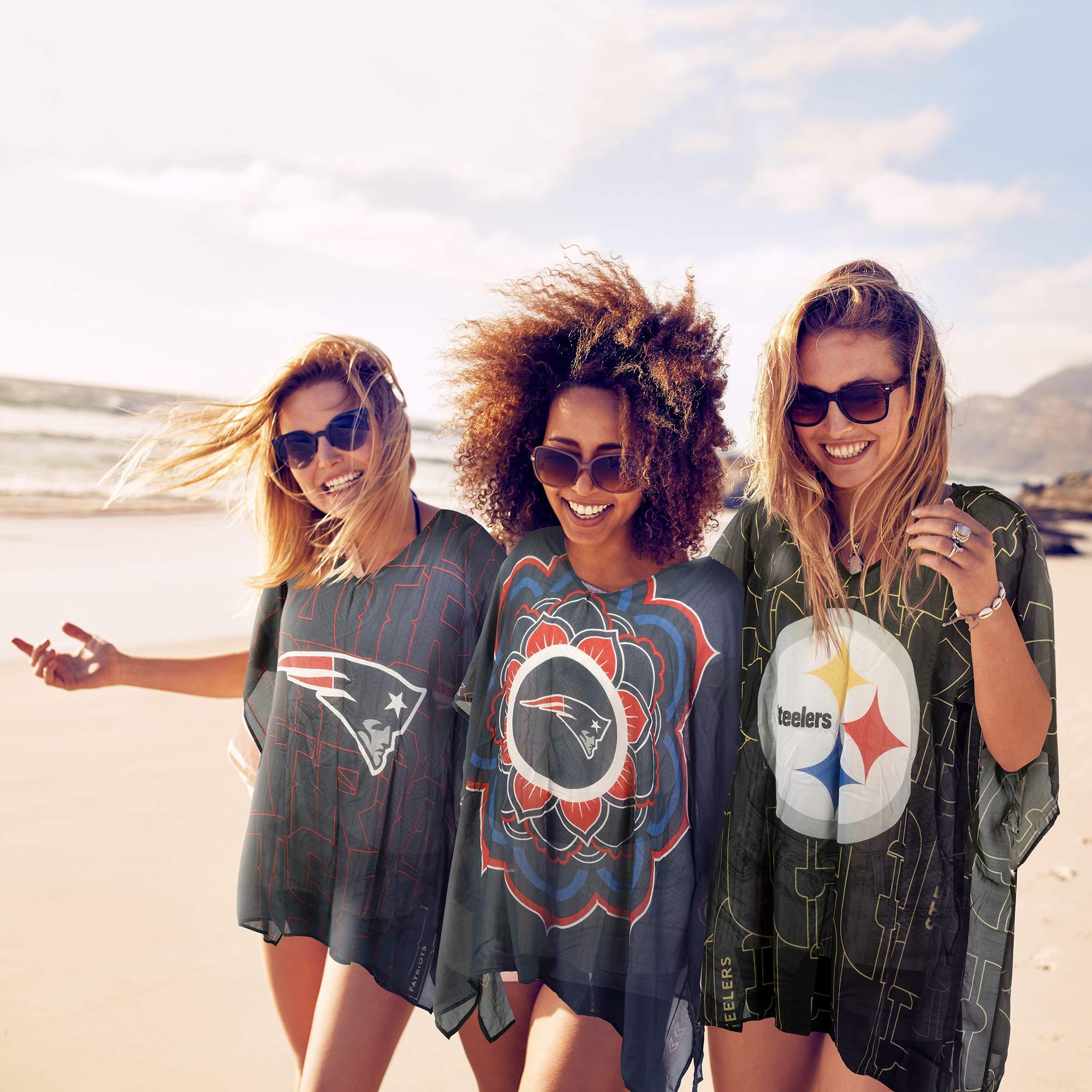 Littlearth Littlearth Cleveland Browns NFL Sheer Caftan with Flower Design