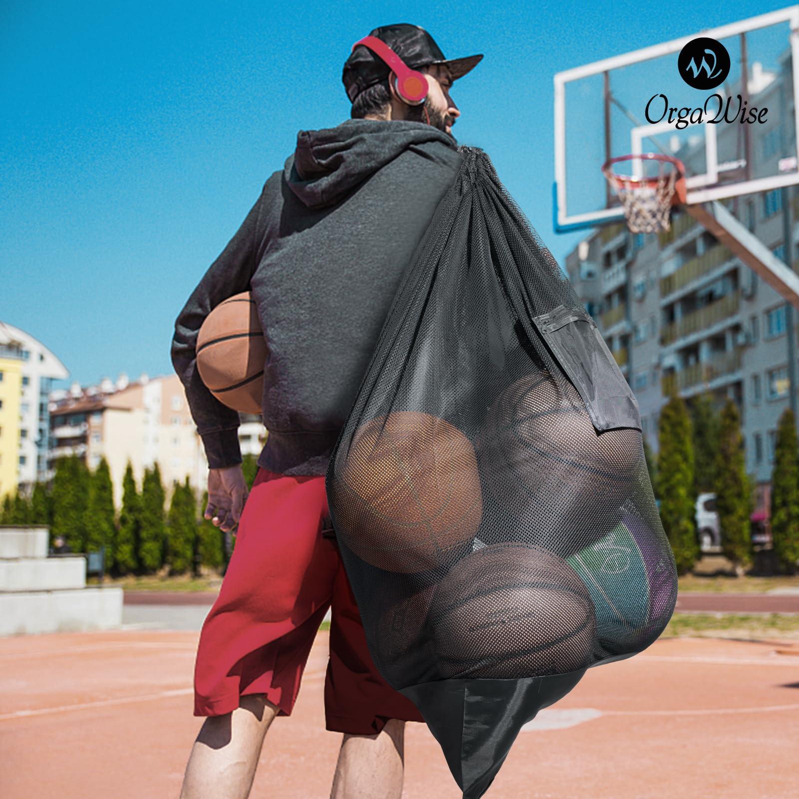 OrgaWise OrgaWise Thickened Extra Large Soccer Ball Bag Tested to Hold over 75 lbs (30"x40"/76x102cm)