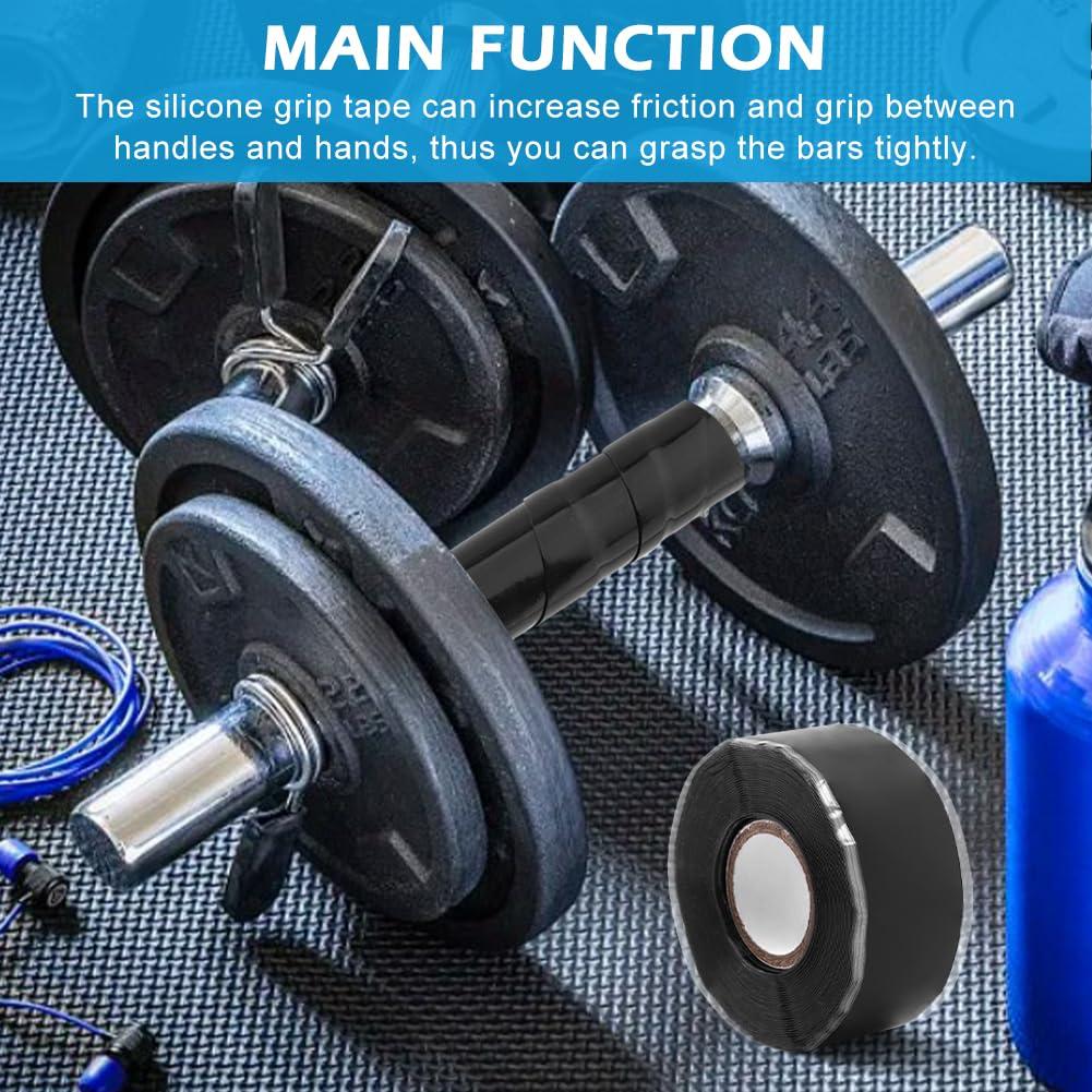 LOQJSS LOQJSS 16.4FT Silicone Grip Tape for Pull Up Bar,Self Fusing Silicone Tape,Silicone Tape, Grip Tape for Handles, Waterproof Rubber Wrap for Pull Up Bars, Barbells, Dumbbells