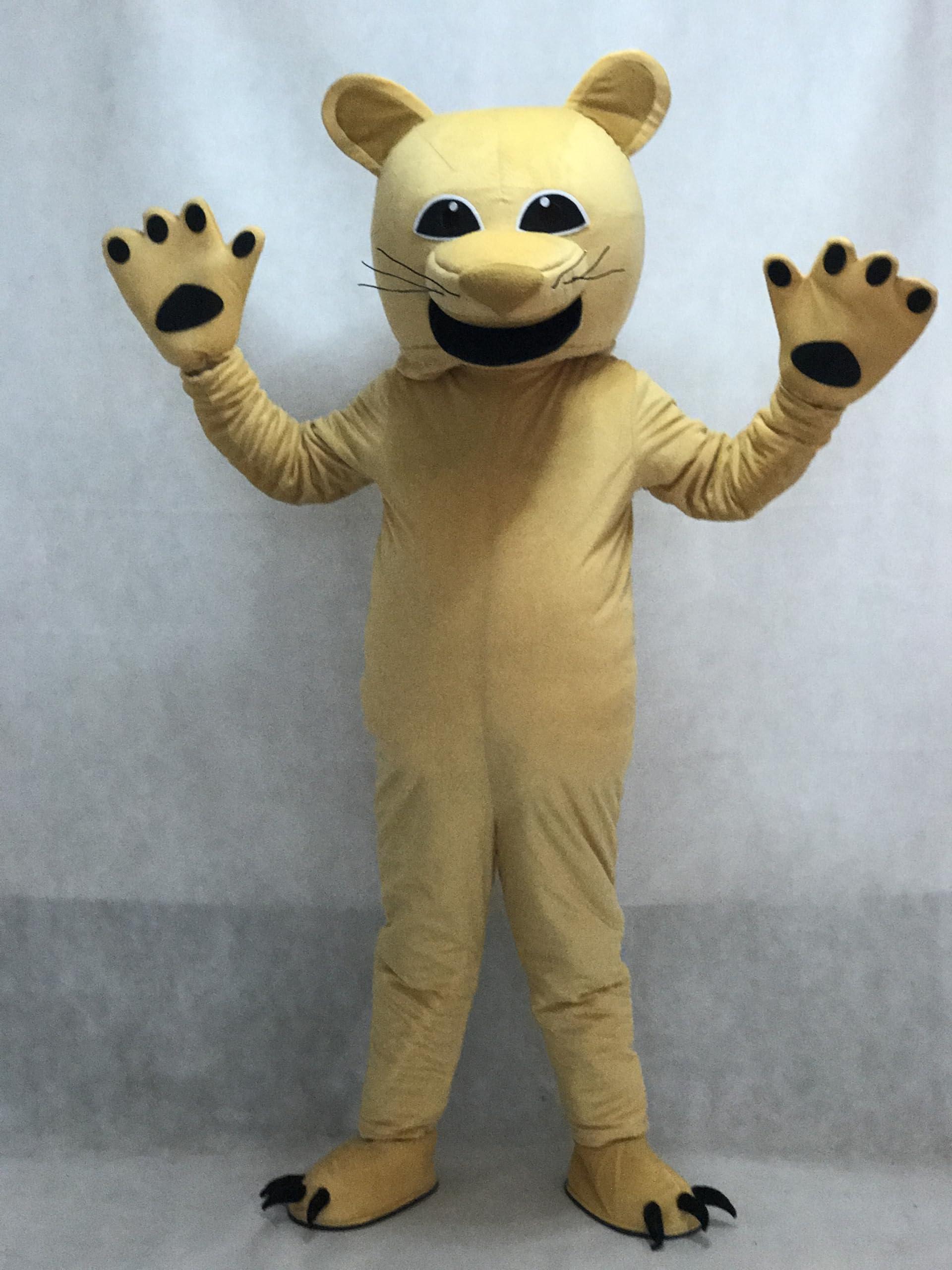 BTOCHK BTOCHK Tan Cougar Mascot Costume (Medium)