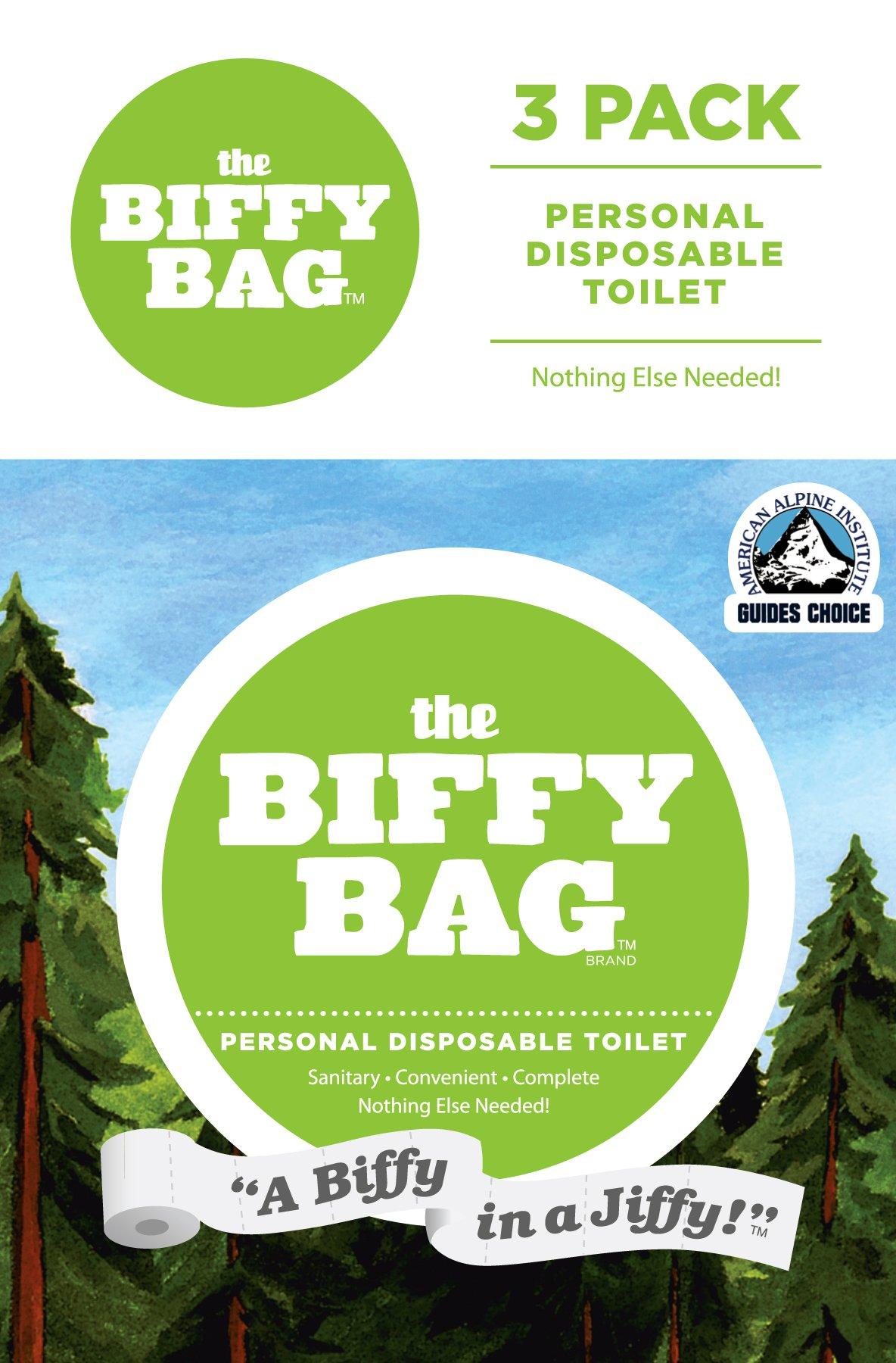 Biffy Bag Biffy Bag Pocket Size Disposable Toilet (Pack of 3) , Classic