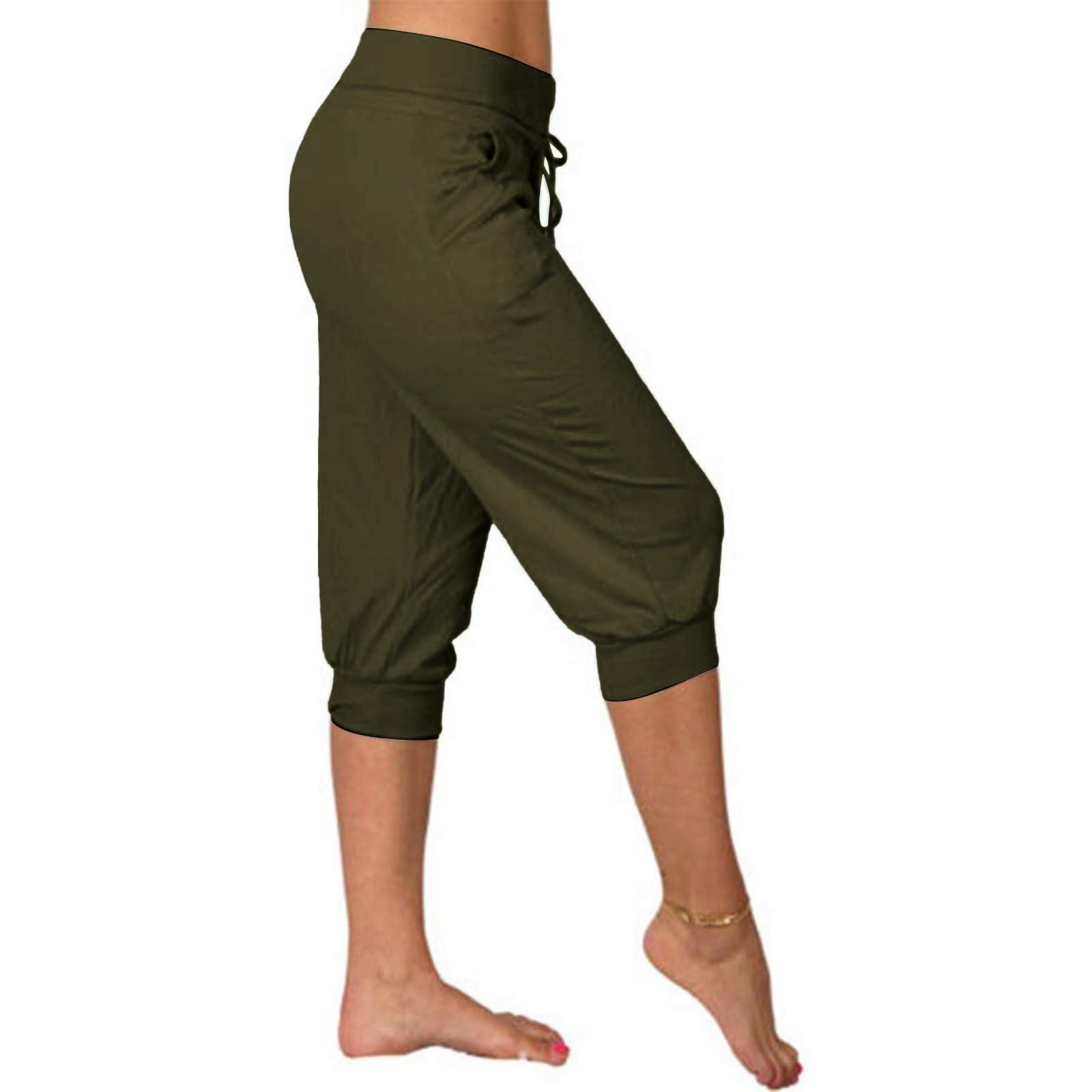 LCMTWX LCMTWX Capri Joggers Tapered Pants Women Trouser Joggers Women Crop Jeans for Women Stretch Workout Capries for Women Worlout Pants Summer Pants Women Lightweight Joggers