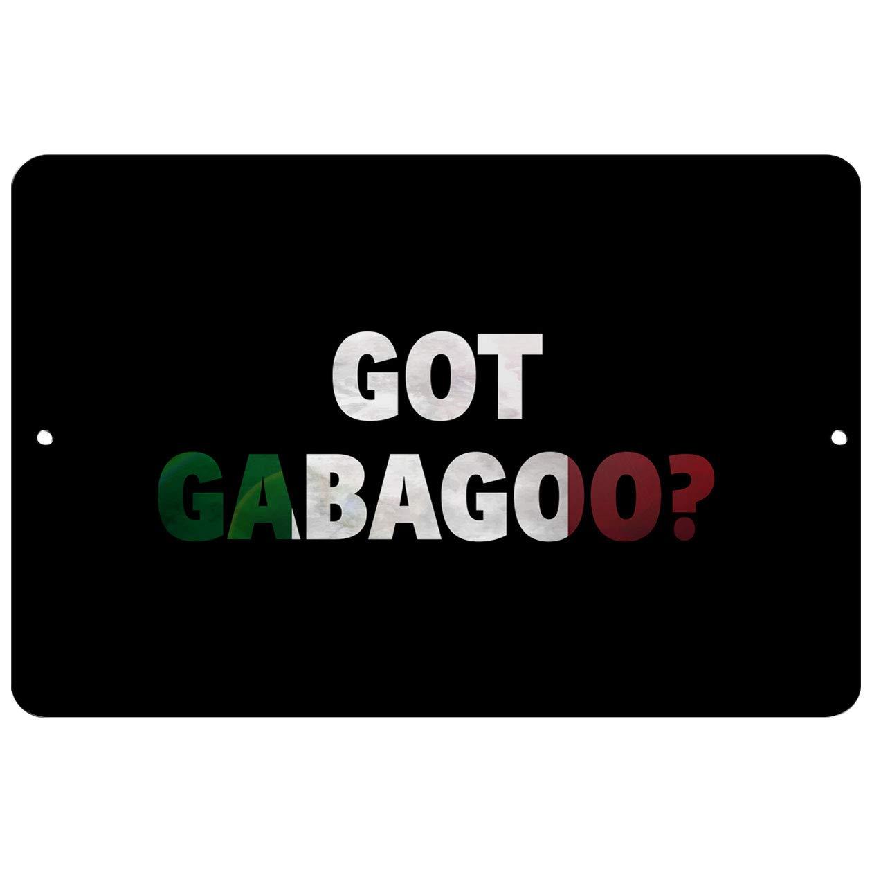 Makoroni Makoroni - GOT GABAGOO Italian Design 12x18 inc Aluminum Decorative Wall Street Sign