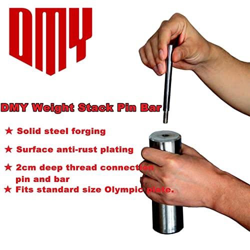 DMY DMY Gym Weight Stack Gym pin 100X10mm pin 50 for Weight Plate,The Original Way to Add Weight to Gym Equipment