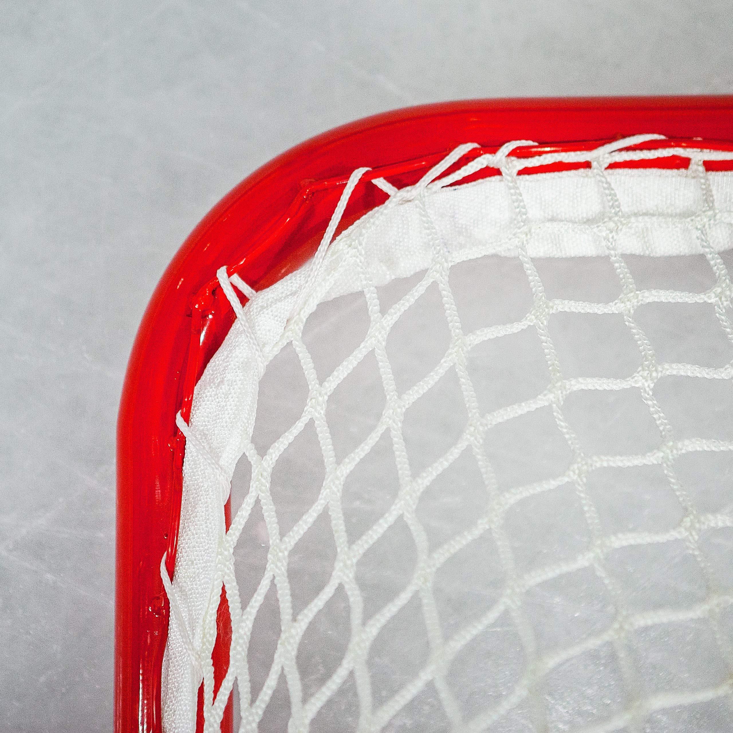 FORZA FORZA Professional Hockey Goal & Net | Official Size Ice Hockey Goal with 5mm Net and 2in Galvanized Steel Frame | Regulation Hockey Goal | Professional Hockey Goals