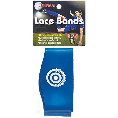 Unique Sports Unique Sports 12 Hot Spots Lace Bands Blue Soccer Shoe Lace Cover (6 Pair)