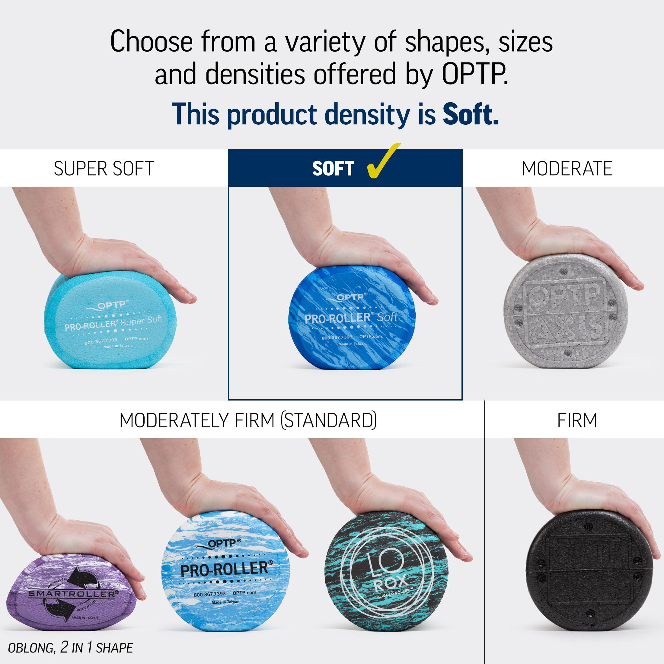 OPTP OPTP PRO-Roller Soft Density Foam Roller Low Density Soft Foam Roller for Physical Therapy, Pilates Foam Roller and Yoga Foam Roll Exercises, and Muscle Recovery - Pink 36\" x 6\"