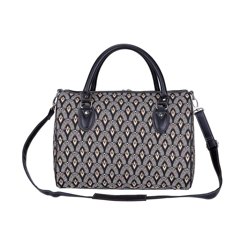Signare Signare Tapestry Duffle Bag Overnight Bags Weekend Bag for Women with Luxor Art Deco Style (TRAV-LUXOR)