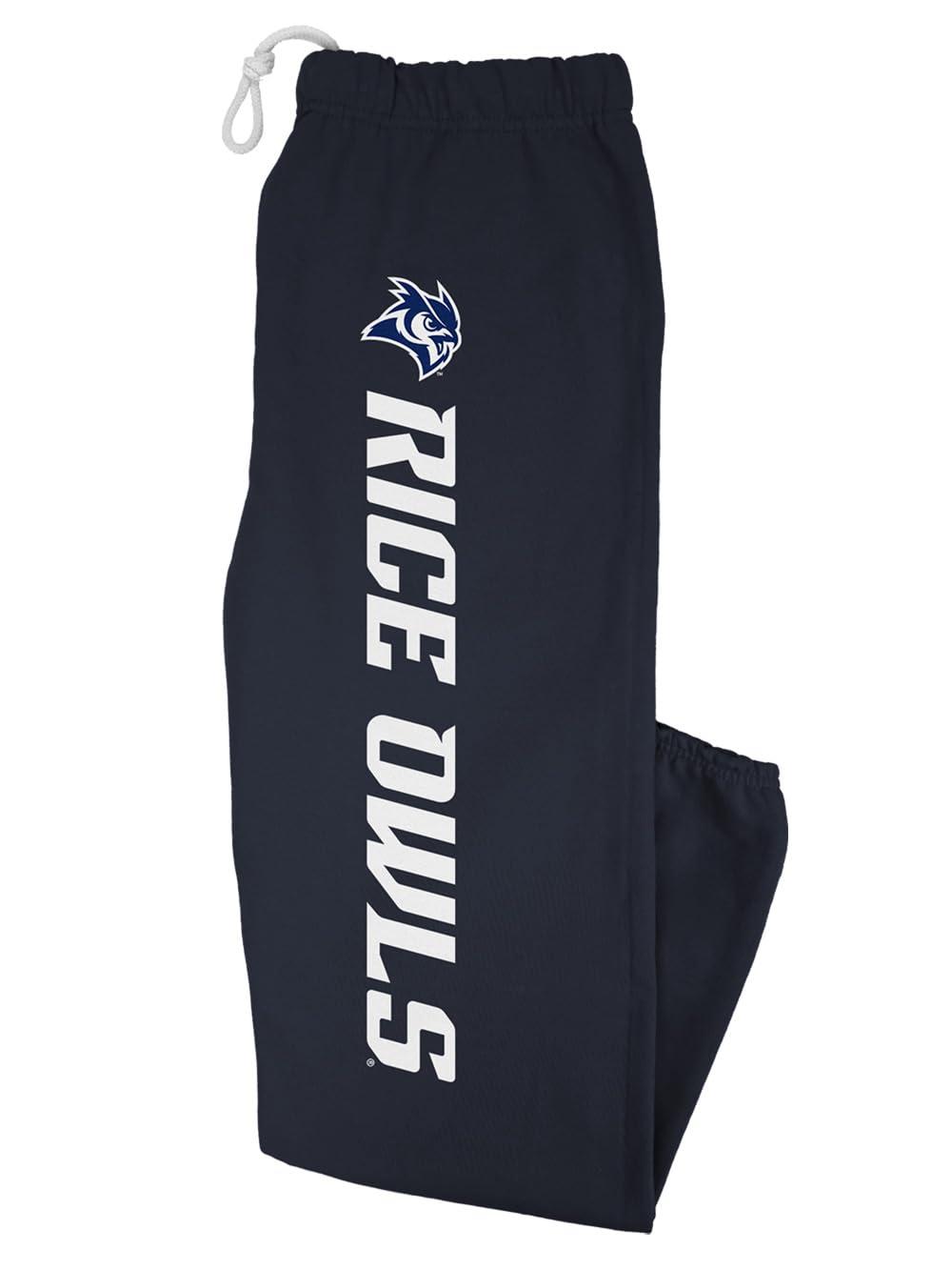 Campus Lab Rice University Officially Licensed Apparel - Team Color Jogger Sweatpants, Navy, Small