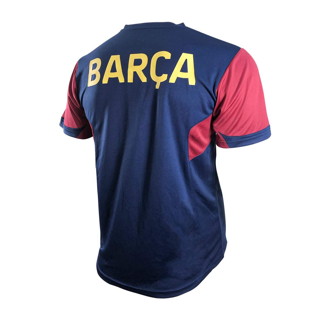 Icon Sports Group Icon Sports Men Compatible with FC Barcelona Officially Licensed Soccer Poly Shirt Jersey -25 Small