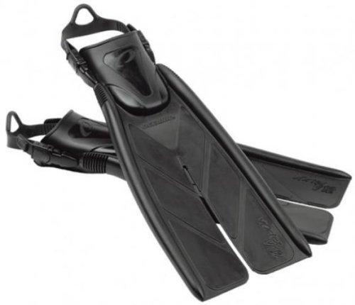 Oceanic Oceanic Vortex V-12 Split Scuba Fins Swim Fins Black X-Small